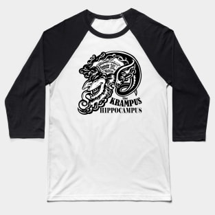 The Krampus Brain - Krampus Hippocampus Baseball T-Shirt
